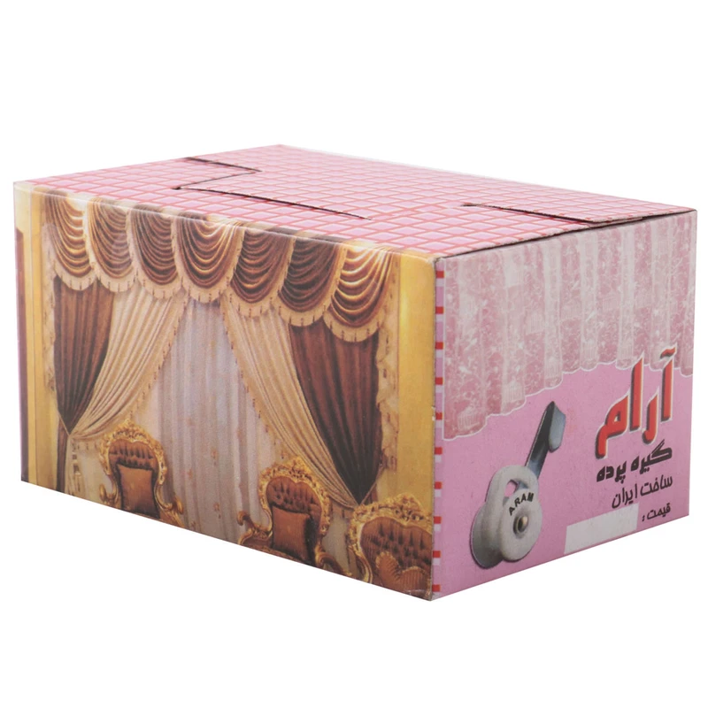 گیره پرده مدل چنگکی بسته 100 عددی صمصام