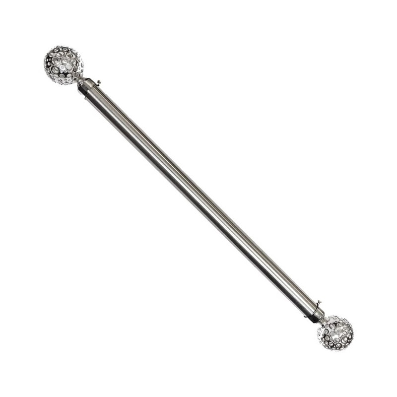 خرید چوب پرده مدل پانچ المپیک استیل طول 250 سانتی متر | خرید میله پرده پانچ 250 سانتی متر | الوپرده فروش لوازم پرده
